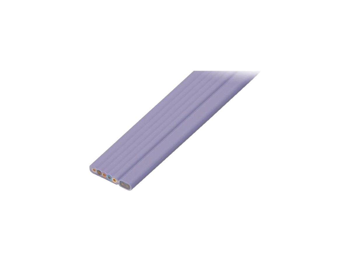 Flachkabel WAGO 5×2.5mm²+2×1.5mm² halogenfrei PA 66 violett 1m