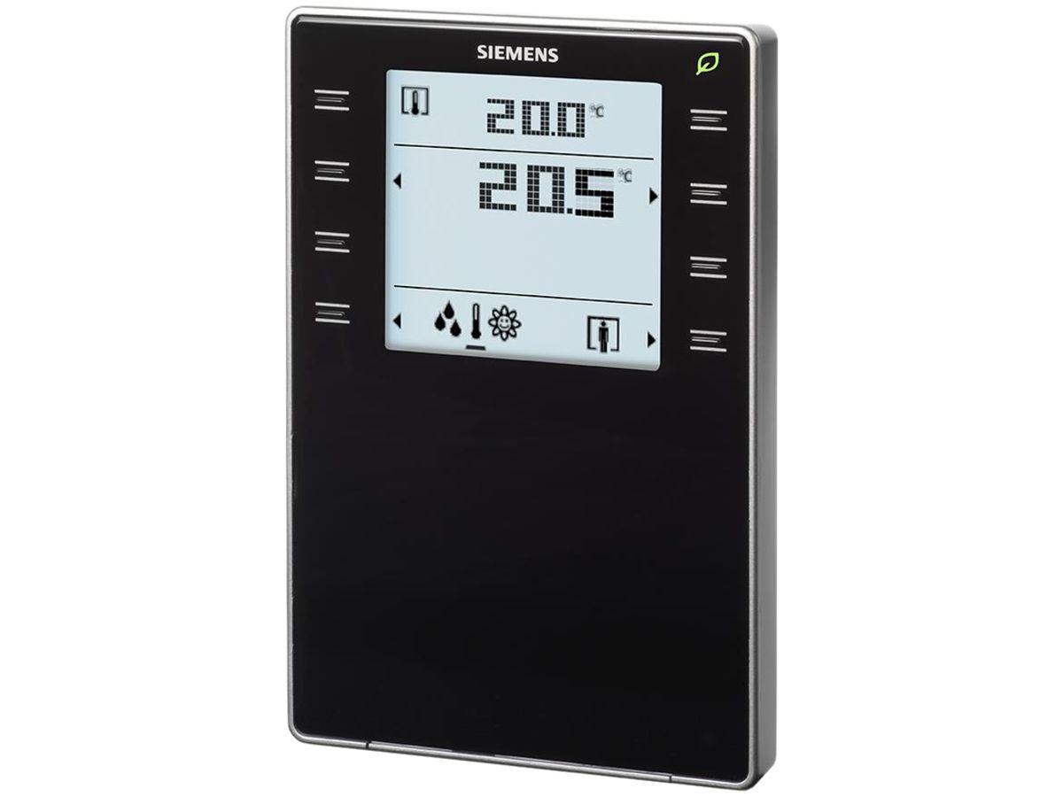 AP-KNX-Raumbediengerät Siemens QMX3.P34-1BSC, schwarz