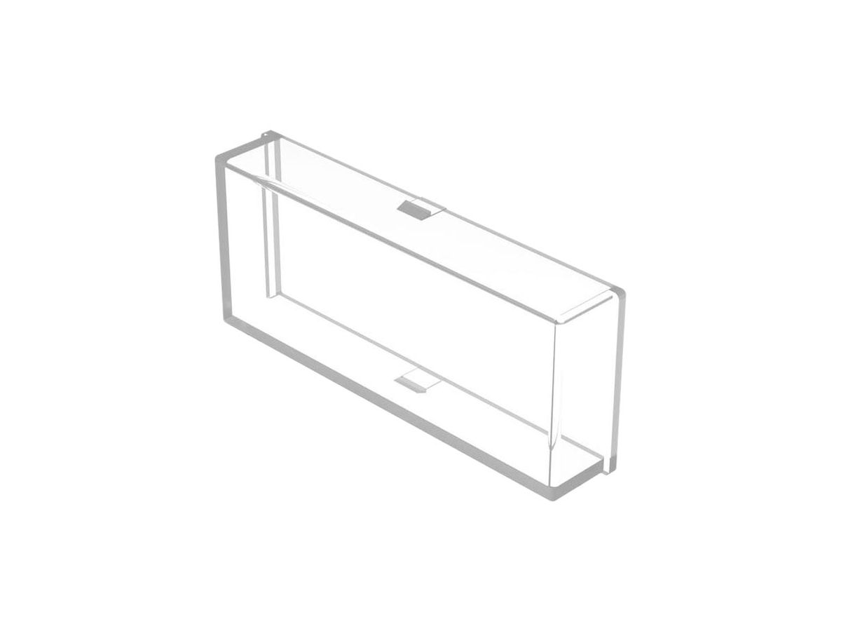 Niederhalter EAO03 farblos flach 14.4×34.4mm Kunststoff transluzent