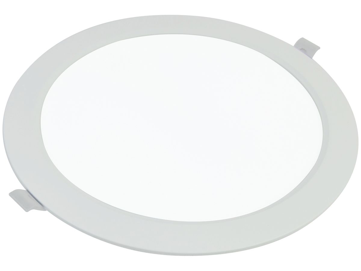 LED-Downlight DOTLUX CIRCLEflat 18W 1250lm 3000K weiss