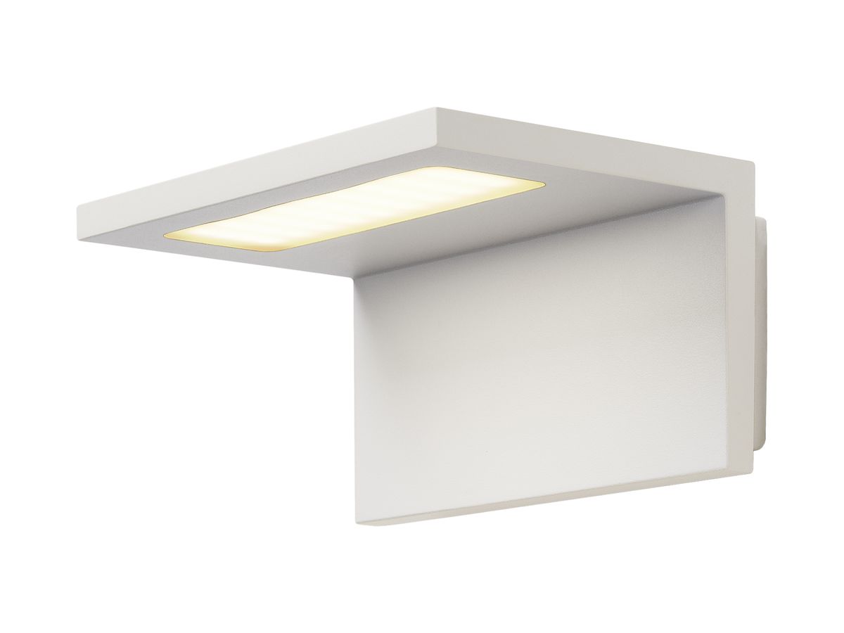 LED-Wandleuchte SLV ANGOLUX WALL, 6W 700lm 3000K IP44 weiss