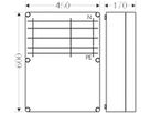 Gehäuse Hensel Mi, 450×600mm, Sammelschiene 400A, 5-polig
