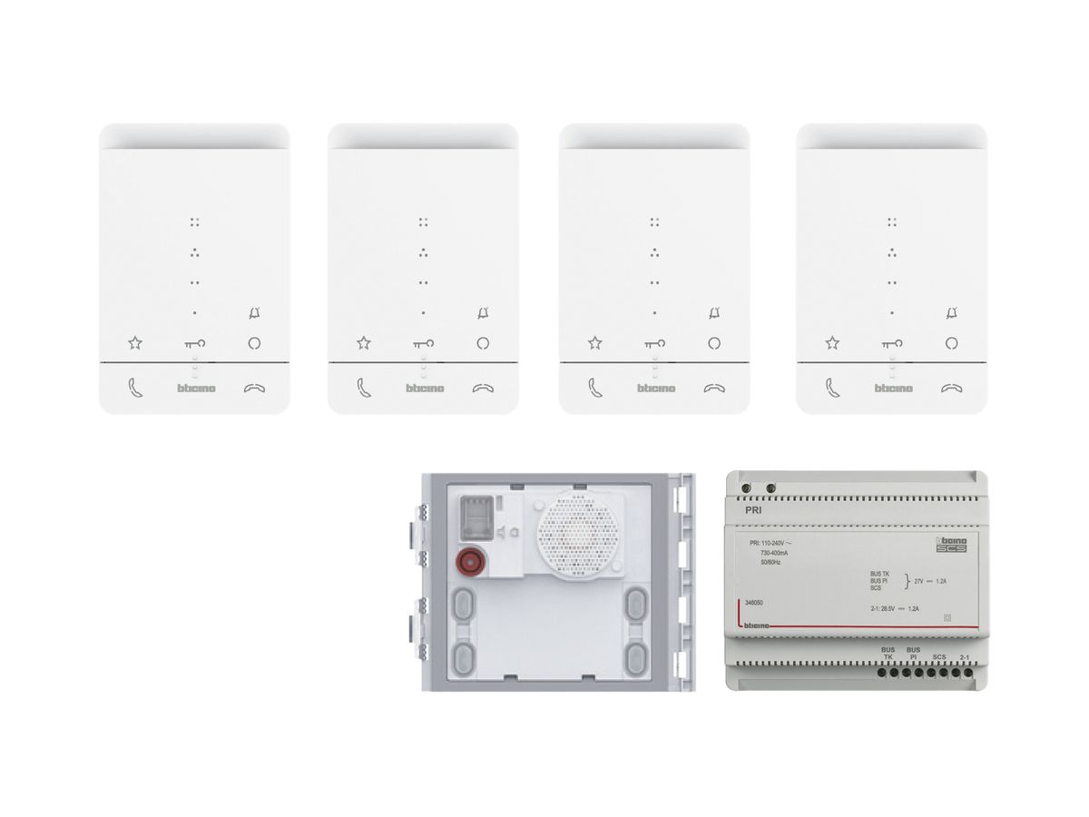 Audio-Türsprechanlage Set Starter Bticino, 2-Draht, SFERAnew / CLASSE 100