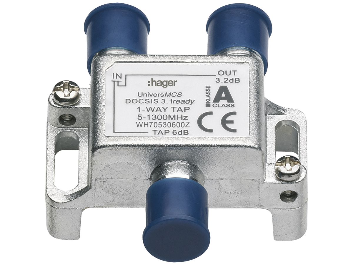 F-Abzweiger Hager HMS 5…1300MHz 1-fach