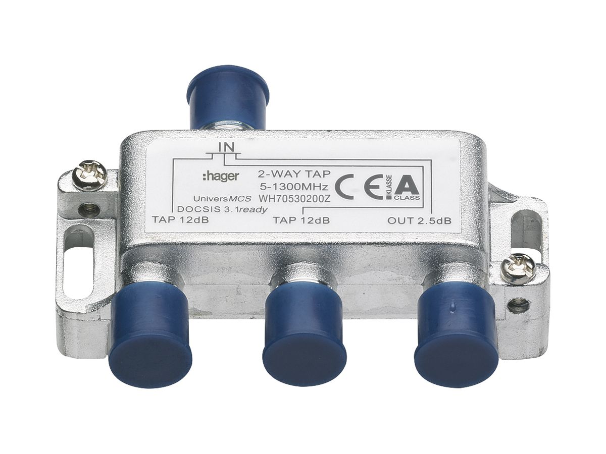 TV-Verteiler Hager HMS 5…1300MHz 2-fach