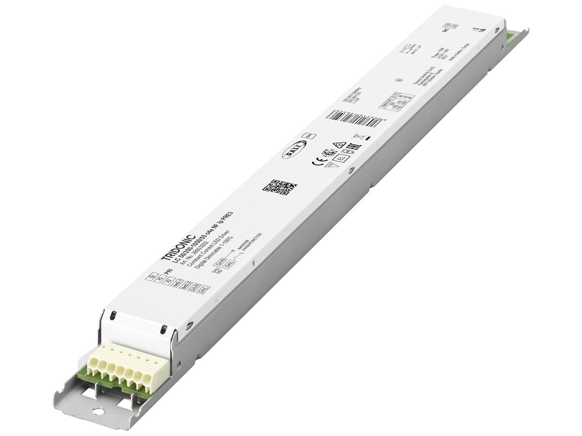 LED-Konverter Tridonic LC o4a NFC lp PRE3 350…1050mA, 50W, 360×30×21mm