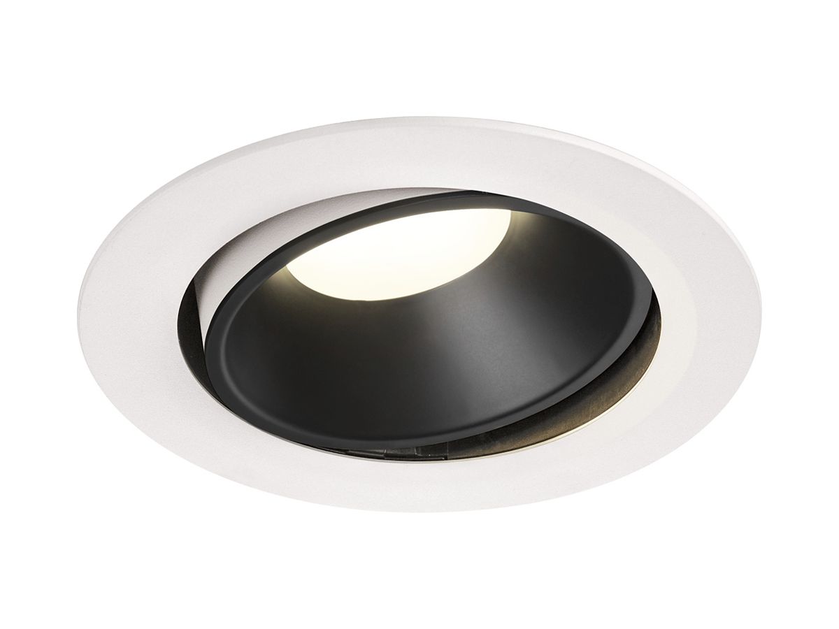 LED-Downlight SLV NUMINOS MOVE XL 37.4W 3600lm 4000K 20° DIM Ø190×118mm ws/sz