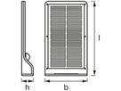 LED-Wandleuchte  LDV DoorLED Solar, PIR silber