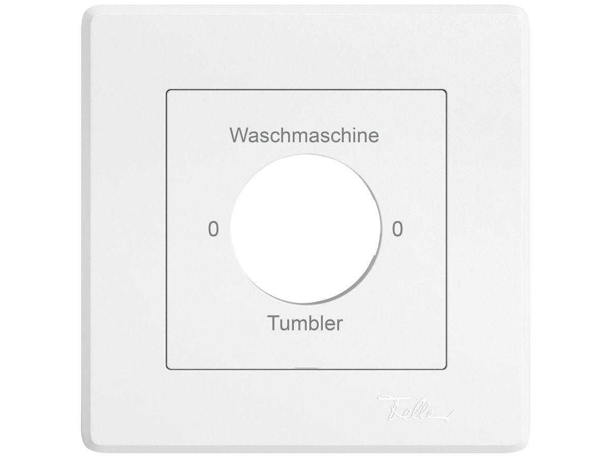 UP-Montageset EDIZIO.liv SNAPFIX® f.Drehschalter m.Schloss 0-Wasch-0-Tumb ws