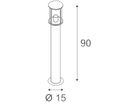 Standleuchte SLV PHOTONIA, E27 60W klares Glas IP55 anthrazit