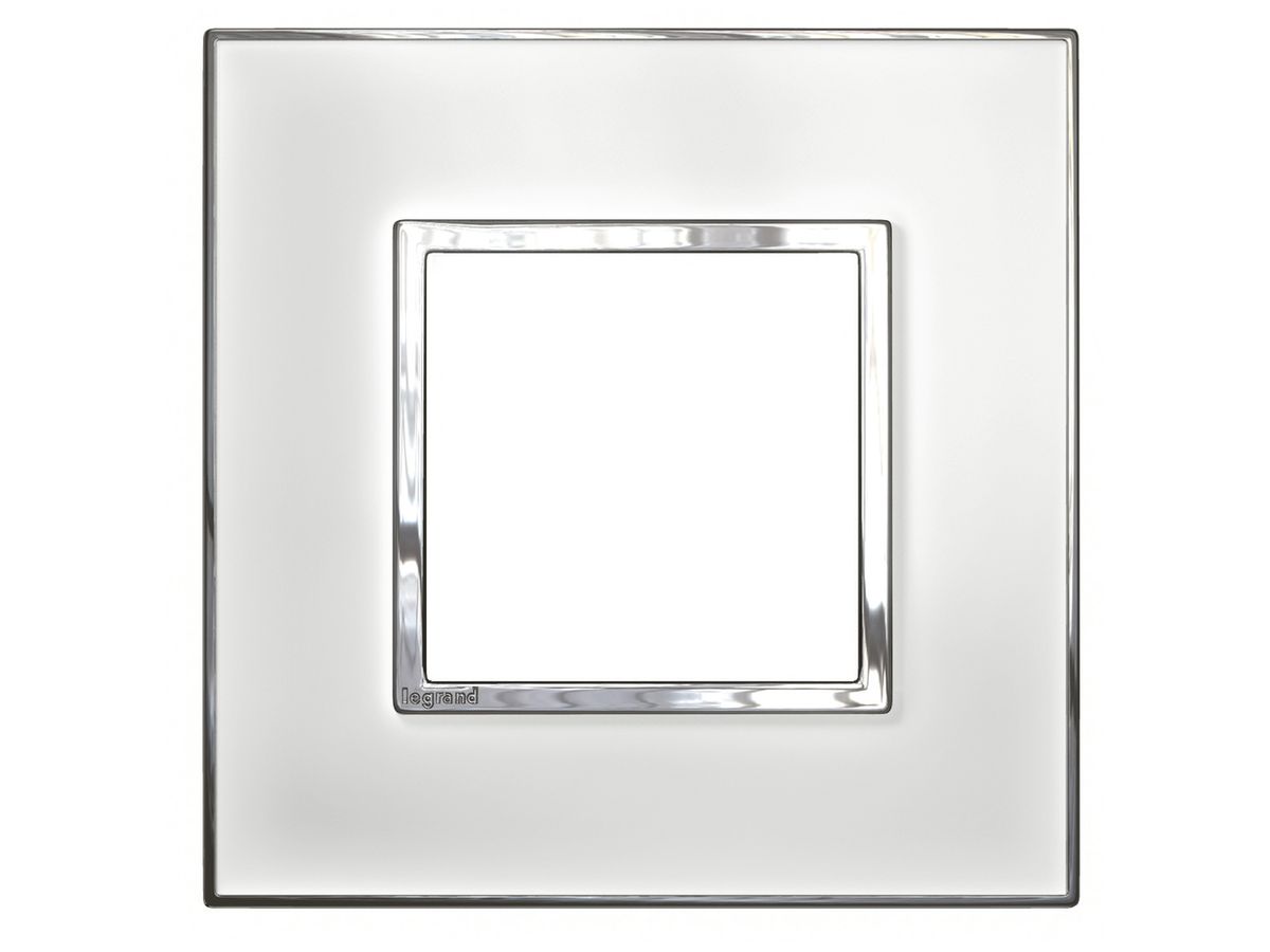 Abdeckrahmen Zigbee mirrorblack, 2 Module