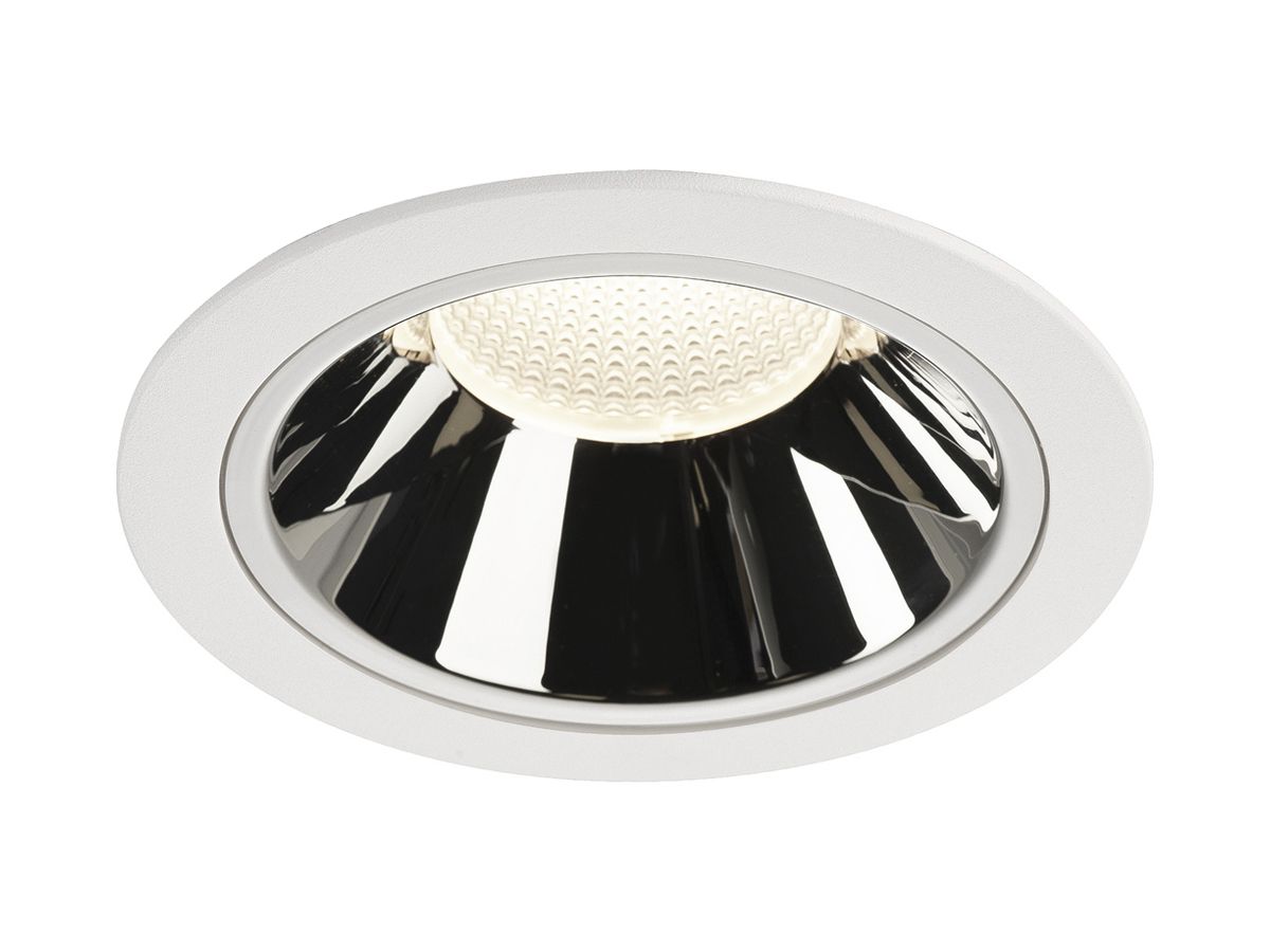 LED-Downlight SLV NUMINOS XL 37.4W 3750lm 4000K 40° DIM Ø160×108mm ws/Cr