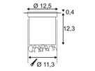 EB-LED-Bodenleuchte SLV ROCCI 6W 580lm 3000K rund IP67 Edelstahl