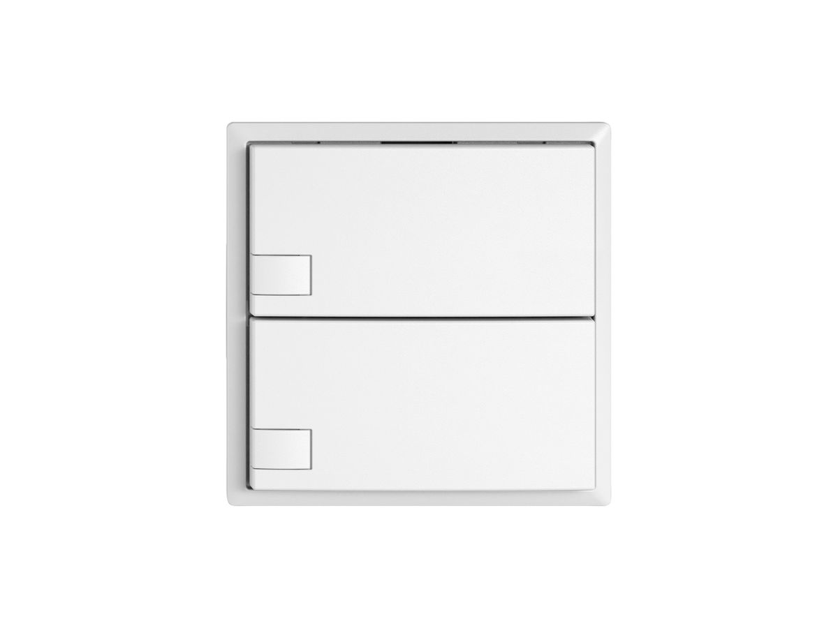 KNX-Taster RGB EDIZIO.liv SNAPFIX® Temperaturfüh.o.LED 2×Taste 1-Tbed.ws