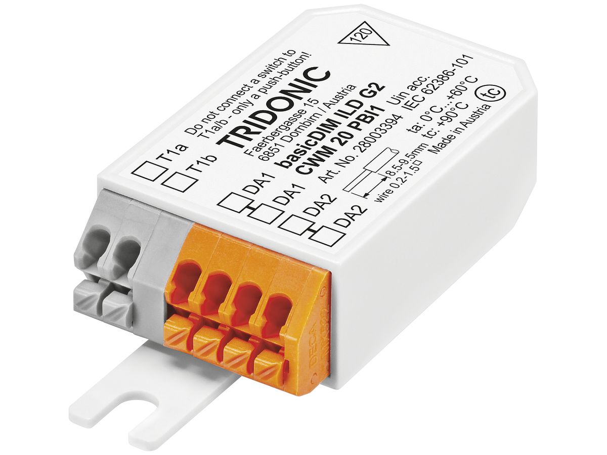 Taster-Interface Tridonic basicDIM ILD G2 CWM 20 PBI1