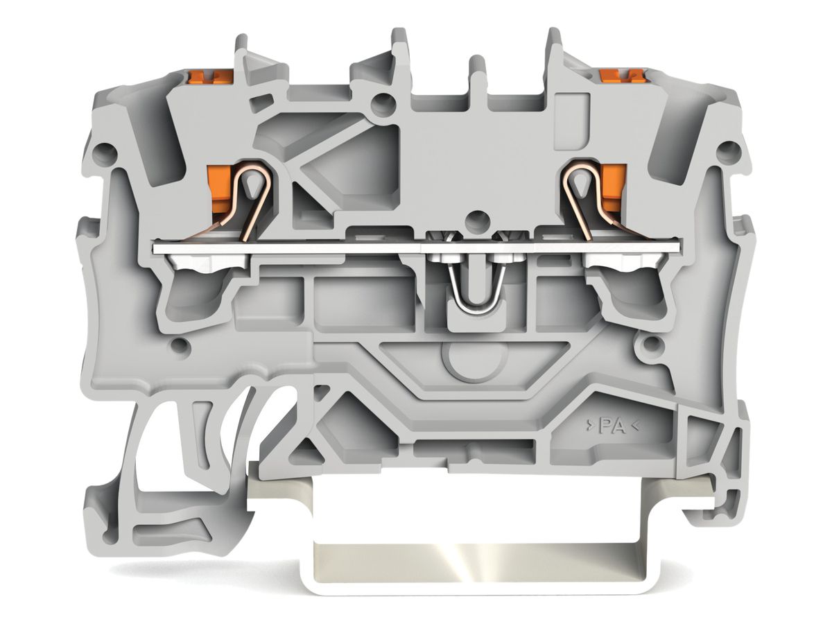 Durchgangsklemme WAGO TOPJOB-S 1.5mm² 2L grau Serie 2201
