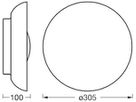 Deckenleuchte LEDVANCE ORBIS MILAN E27 2×0…10W Ø305mm Nickel