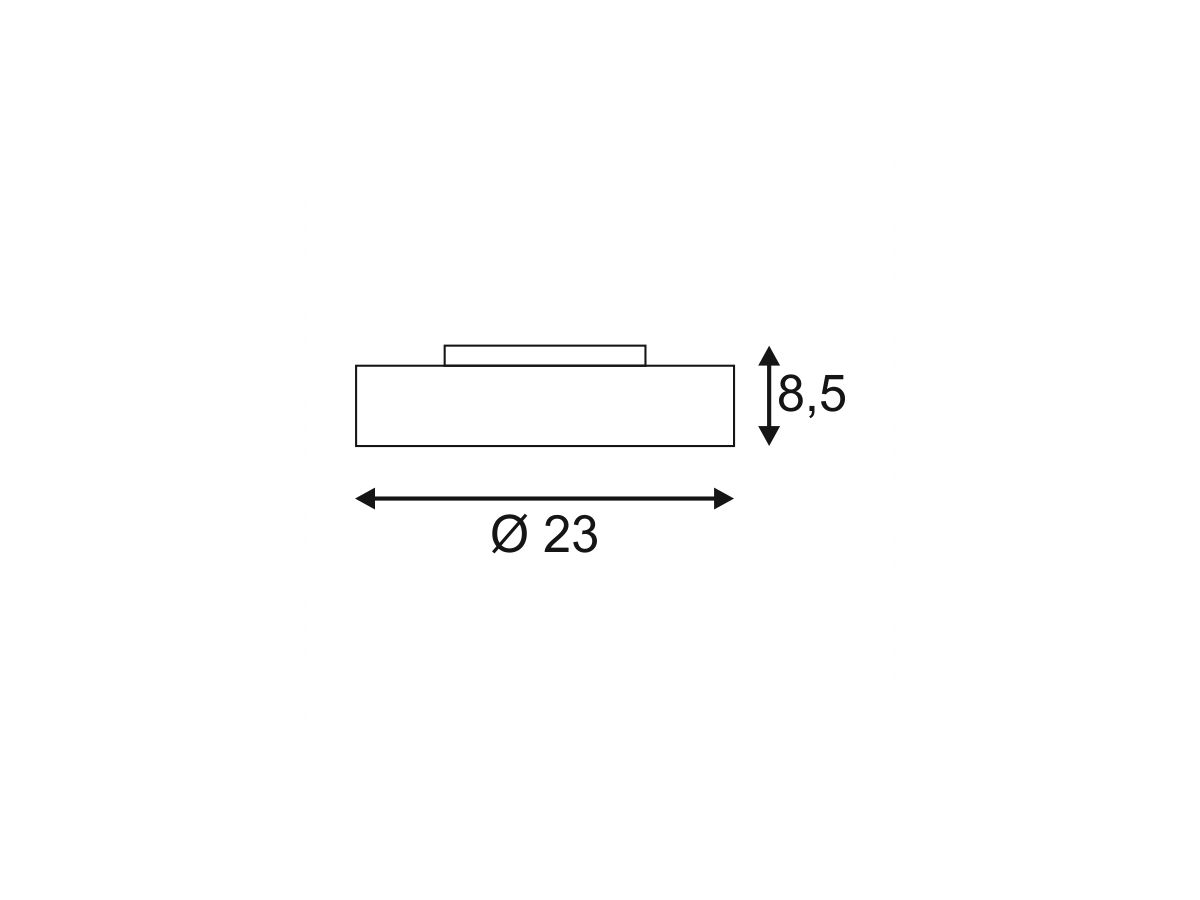 LED-Deckenleuchte SLV OCCULDAS, 22W 1300lm 3000K IP20 weiss