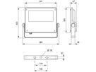 LED-Strahlerleuchte CoreLine Tempo BVP125 LED80/730 A, grau