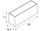 LED-Wandleuchte SLV SITRA L UP/DOWN 24W 2700lm 3000/4000K 105° IP65 anthrazit