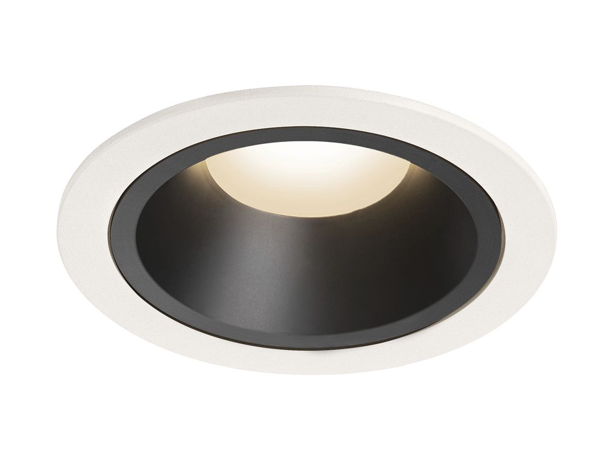 LED-Downlight SLV NUMINOS L 25.4W 2150lm 3000K 40° DIM Ø130×85mm ws/sz