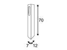 LED-Stehleuchte SLV SLOTBOX 70, 4.3W 320lm 3000K IP44 anthrazit