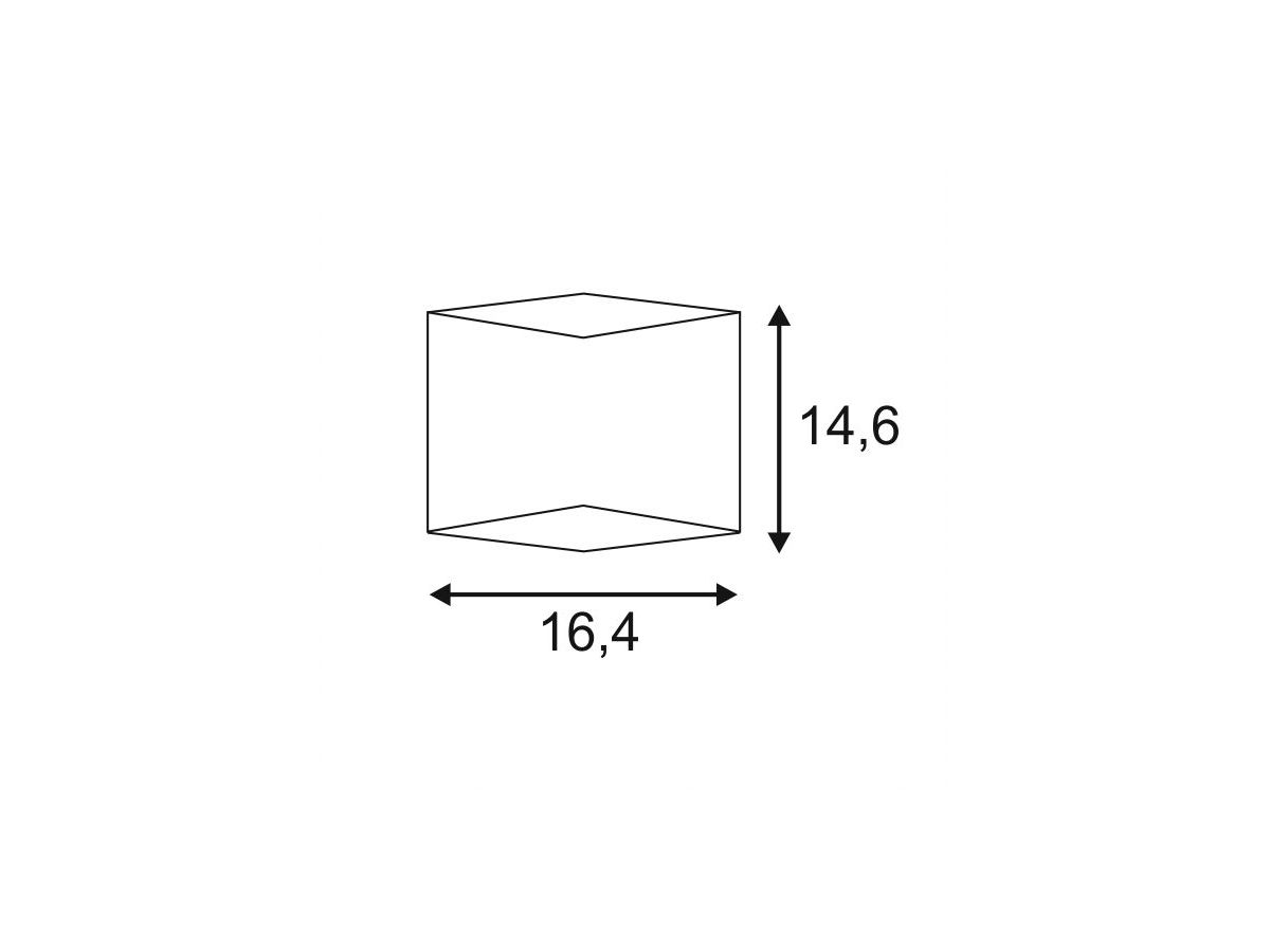 LED-Wandleuchte SLV CARISO 2, 7.6W 390lm 3000K IP20 weiss