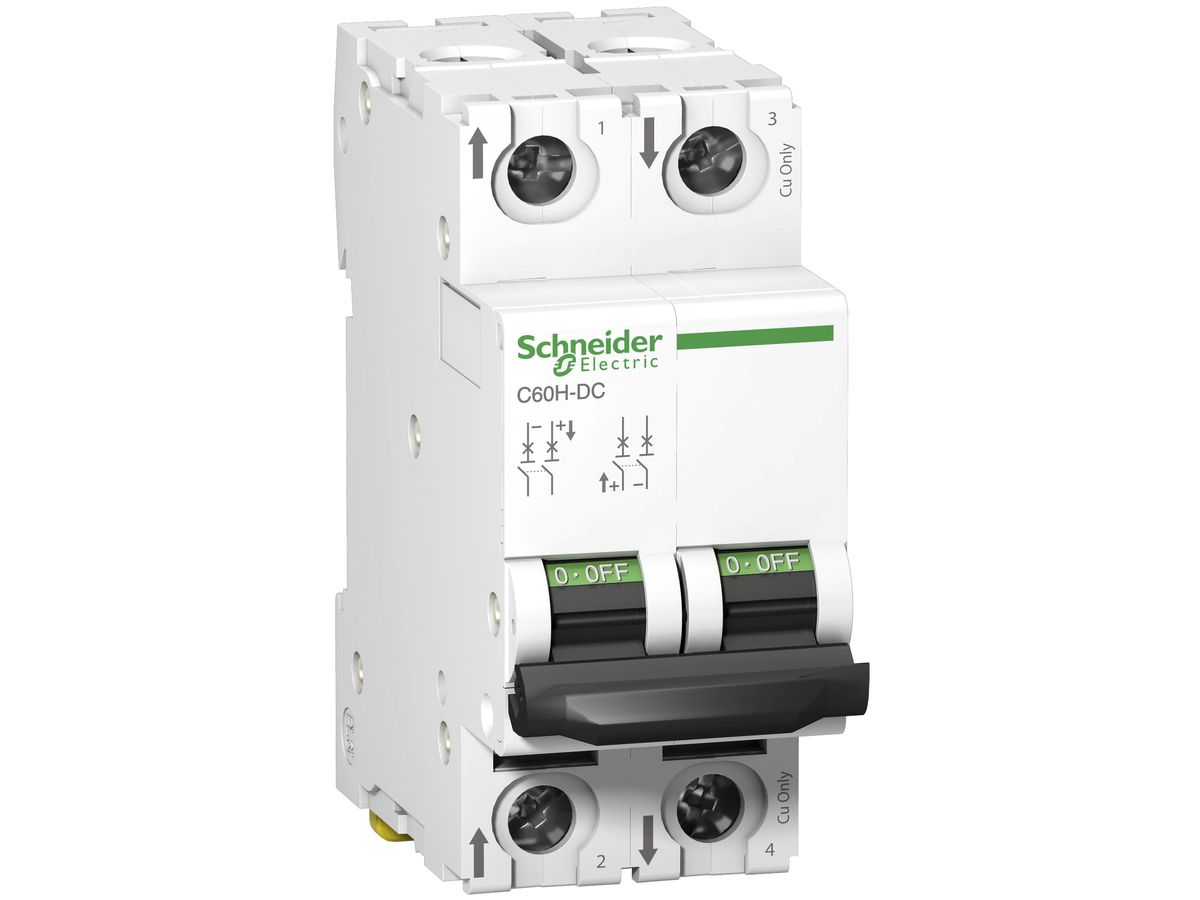 Leitungsschutzschalter Schneider Electric C60H-DC 2P 63A C