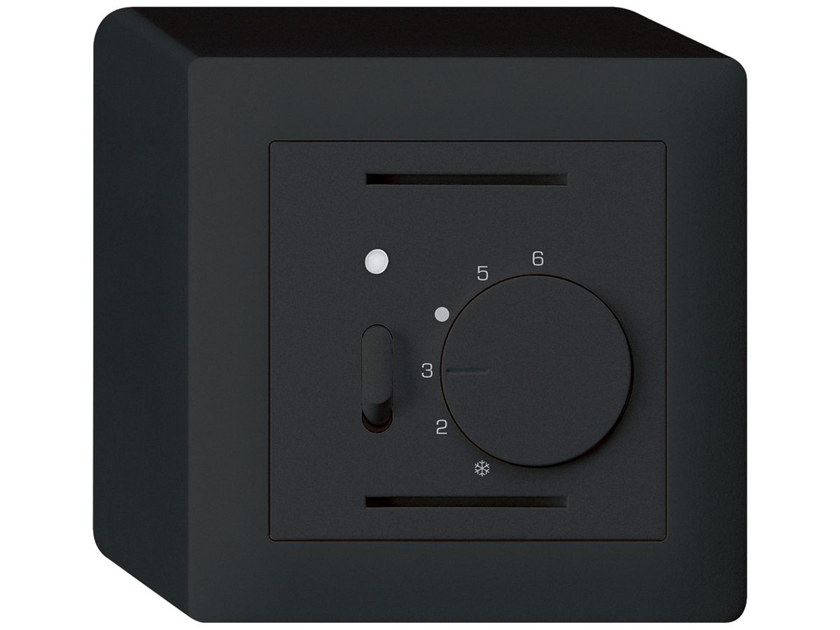 AP-Raumthermostat kallysto schwarz mit Schalter