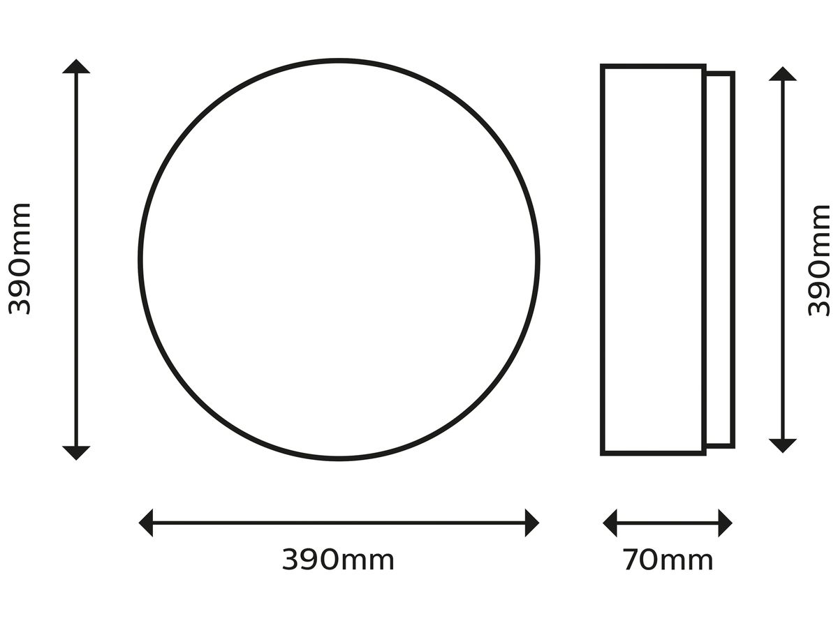 LED-Deckenleuchte Philips CL200 20W 2000lm 2700K IP20 Ø390mm weiss