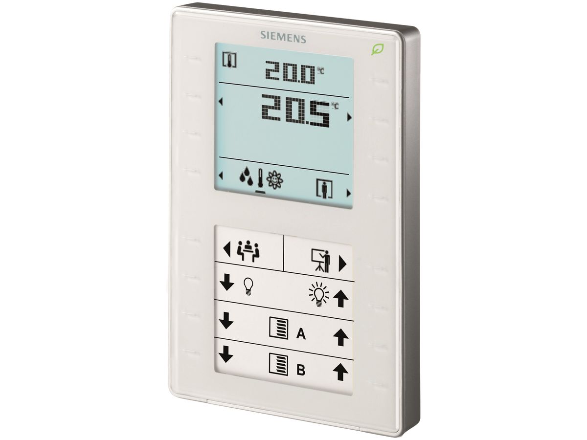 AP-KNX-Raumbediengerät Siemens QMX3.P37, weiss