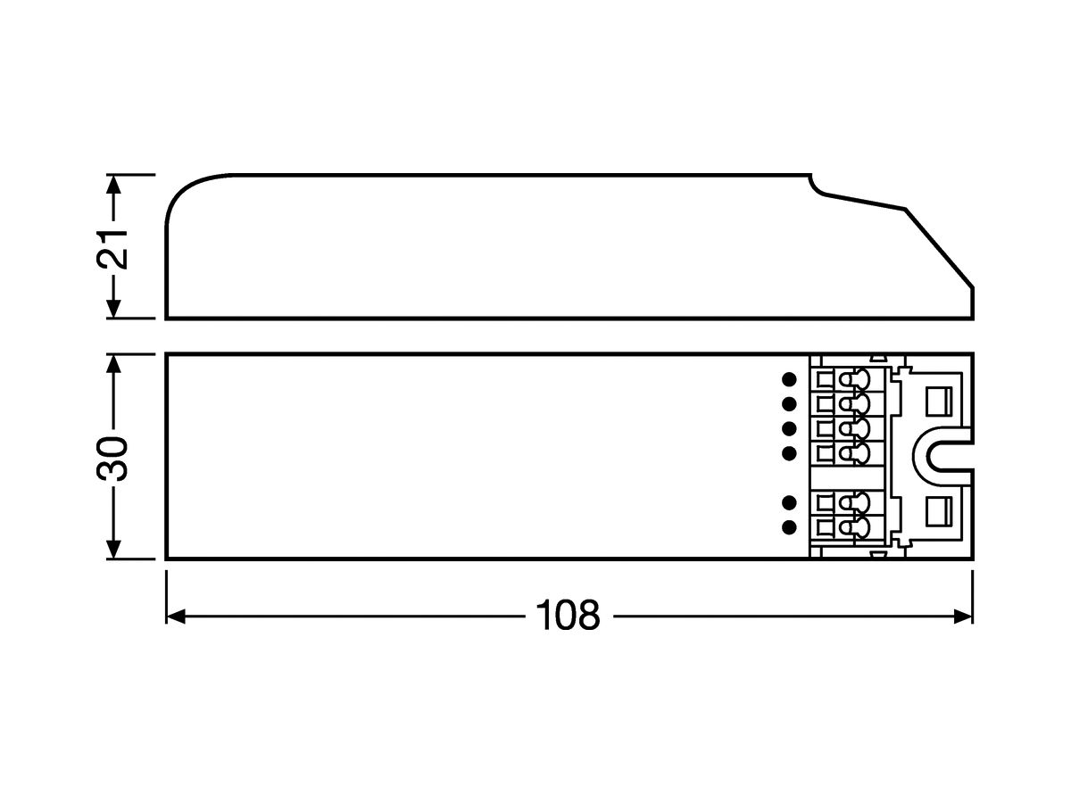 EB-Lichtsteuerung DALIeco BT RTC control, 108×30×21mm