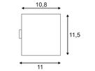 Wandleuchte SLV SITRA CUBE, 2×GX53 9W IP44 weiss