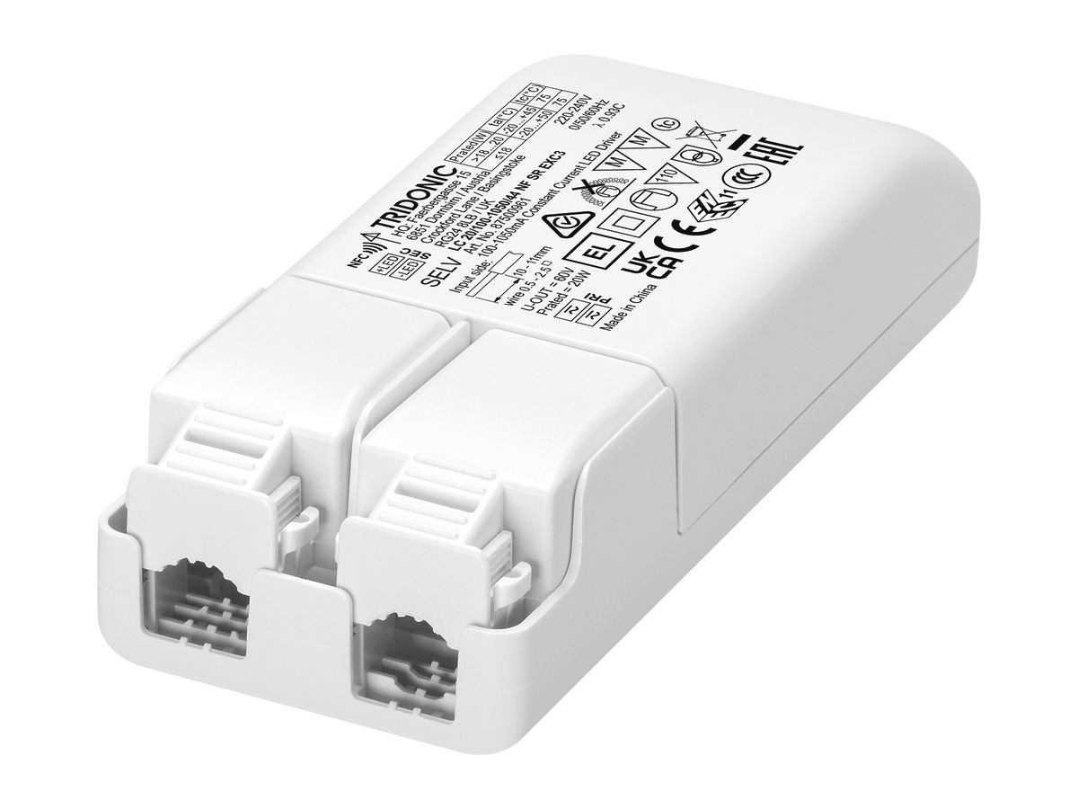 LED-Konverter Tridonic LC NF SR EXC3 100…1050mA, 20W, 120×51×29mm