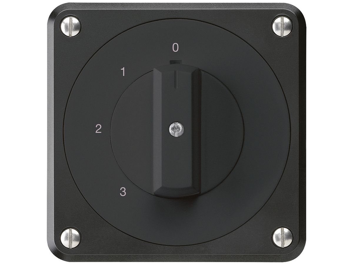 UP-Drehschalter robusto IP55 S5/1P schwarz für Kombination