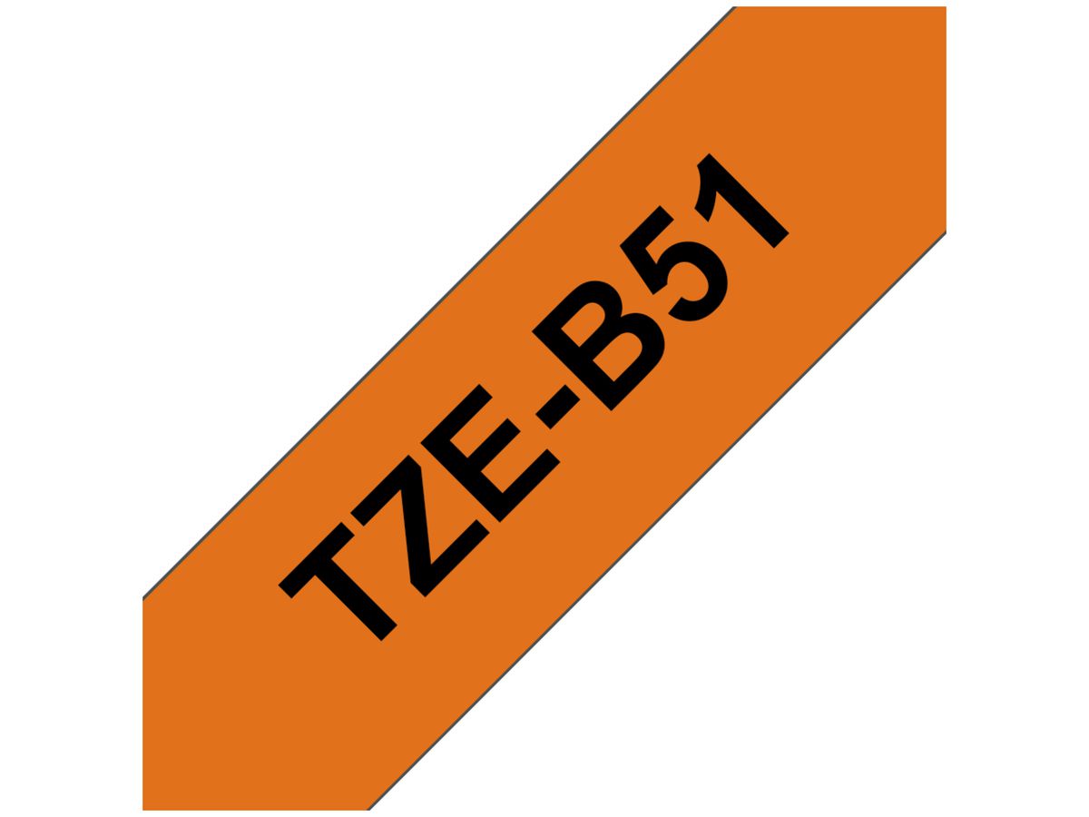 Schriftbandkassette TZe 24mm×5m fl-orange