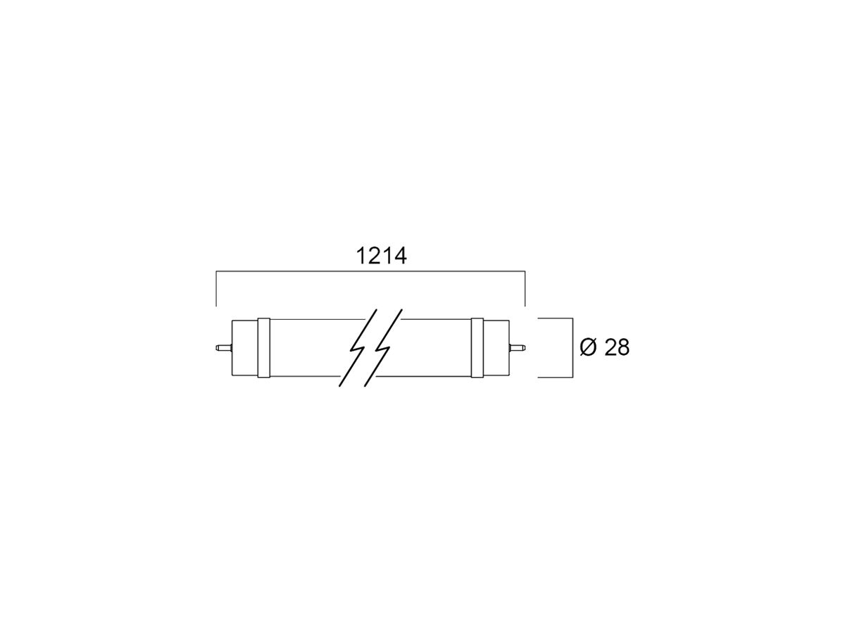 LED-Röhre Sylvania ToLEDo NEOS G13 13.3W 1800lm 6500K 1200mm opal