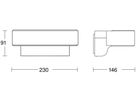 LED-Wandleuchte Steinel L 810 C up/down 9.8W 679lm 830 IP44 anthrazit