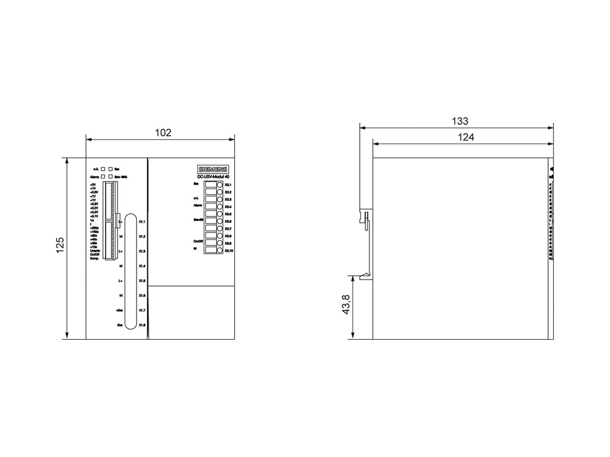 Stromversorgung SITOP DC-USV 24VDC/40A USB-Schnittstelle