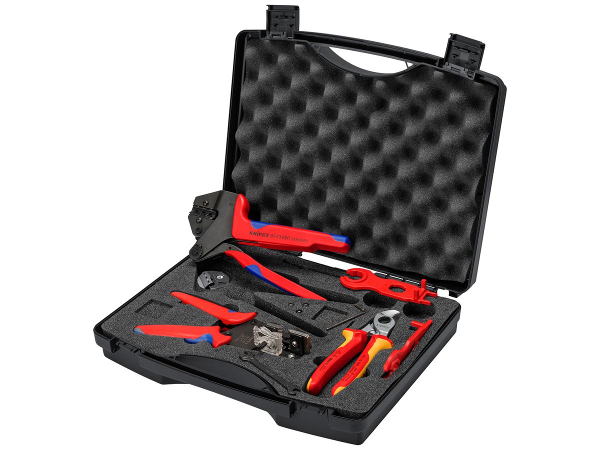 Werkzeugkoffer KNIPEX V02 für PV MC4 6-teilig