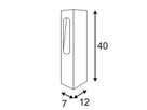 LED-Stehleuchte SLV SLOTBOX 40, 4.3W 320lm 3000K IP44 anthrazit