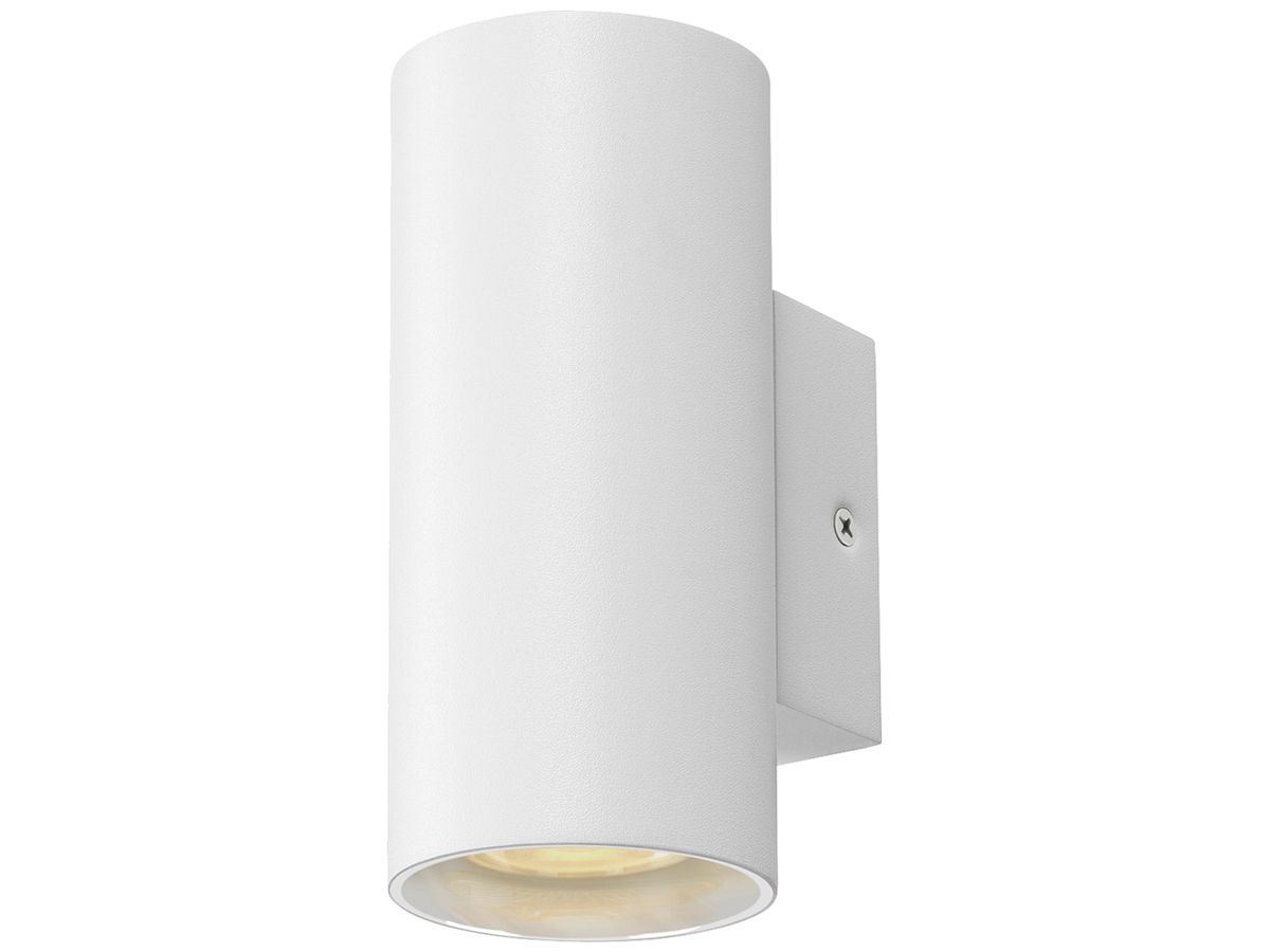 Wandleuchte SLV ASTO TUBE GU10 1×10W Ø70×155mm weiss