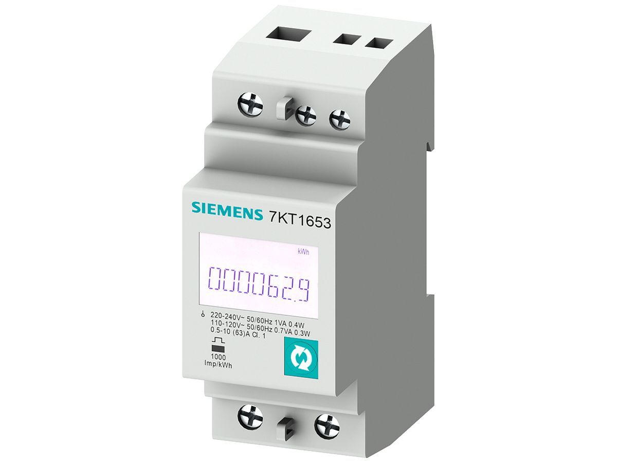 Messgerät Siemens SENTRON 1L Modbus RTU/ASCII+MID, L-N 230V, 63A