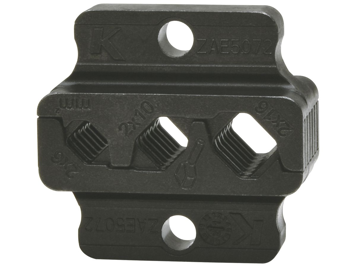 Presseinsatz Klauke ZAE5072 2×6…2×16mm² für Handpresswerkzeug K507WF