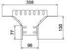 T-Abgang BET RAA 85×100mm Stahl bandverzinkt