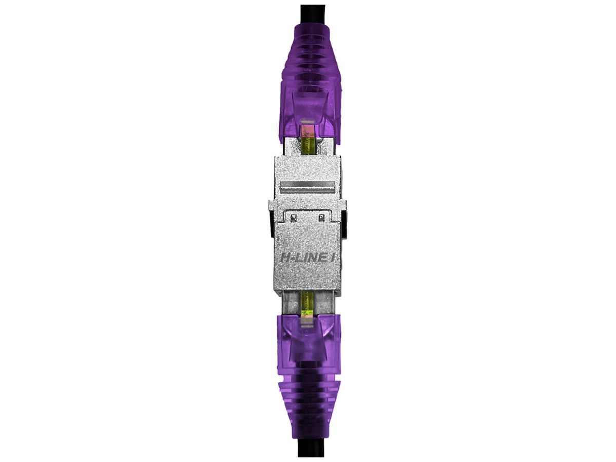 Kupplungsmodul H-LINE I RJ45/RJ45 Kat.6A/s Keystone, silber