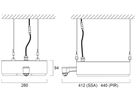 LED-Hallenstrahler Sylvania KubiXx WIDE PIR 83W 14300lm 840 IP65 DALI 440×280