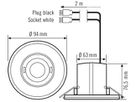 UP-Bewegungsmelder ESYLUX MD-FLAT 360i/8 RW, mit WINSTA Code A, weiss