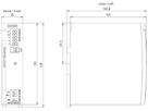 Stromversorgung Siemens SITOP, IN: 120…230VAC (120…240VDC), OUT: 24VDC/3.7A