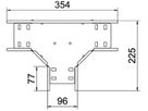 T-Stück BET RT 110×100mm Edelstahl A2 blank